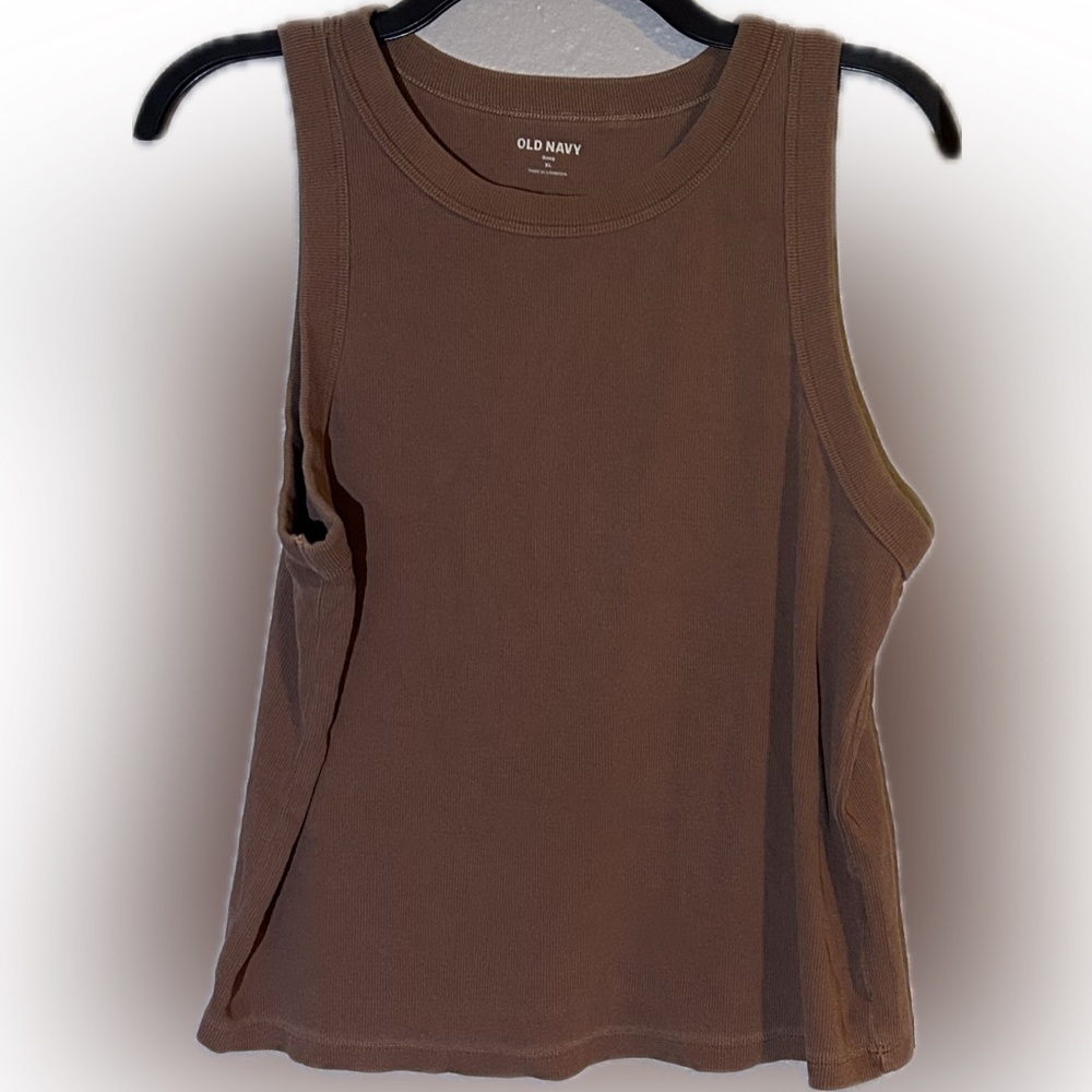 Old Navy Women's Warm Taupe Tank Top
